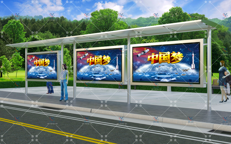 不锈钢候车亭YCHB-009